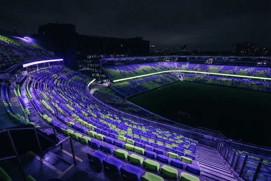 Illustratie: tribune van een stadion